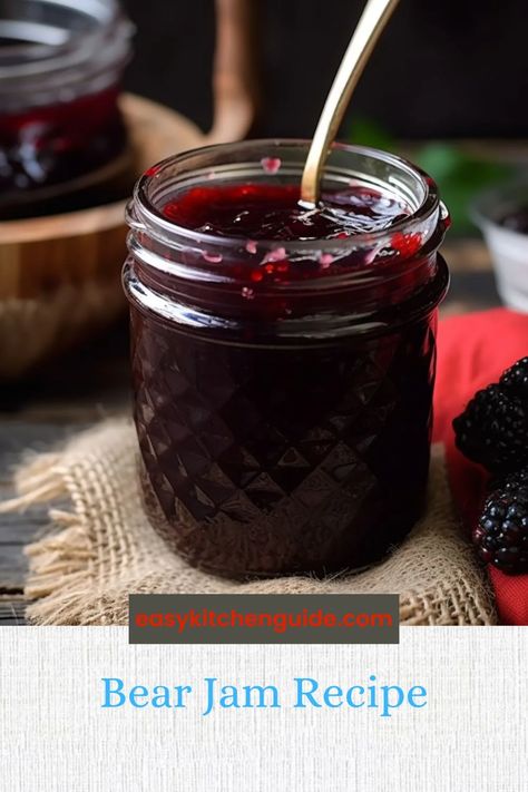 Bear Jam Recipe Bear Jam Recipe, Frog Jam Recipe, Easy Canning, Kitchen Guide, Jam Cookies, Jam And Jelly, Drinks Alcohol, Jam Recipe, Jelly Recipes