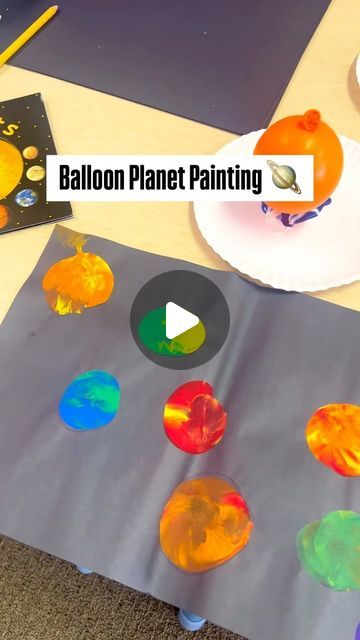 The Preschool at DUMC on Instagram: "Painting the planets with balloons! 🪐 🎈 

#prek #preschool #kindergarten #teach #teacher #teaching #teachers #earlychildhoodeducation #space #outerspace #nasa #spaceunit #teacherfollowteachers #doylestown #buckscounty #doylestownpreschool #buckscountypreschool #balloonpainting #planets #spacecraft #kidcraft #sensory #sensorypainting" Planet Painting, Space Unit, Art Assignments, Balloon Painting, Instagram Painting, Teacher Teaching, Teaching Teachers, Fall Art, The Planets