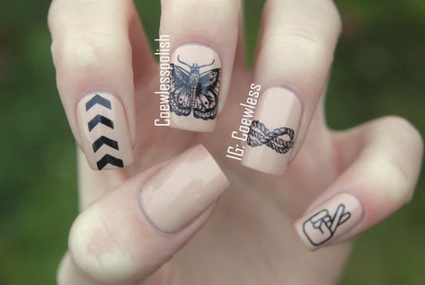 1d Nails, Marble Tattoo, Direction Tattoo, One Direction Nails, One Direction Tattoos, Tattoo Nails, Concert Nails, One Direction Facts, One Direction Niall