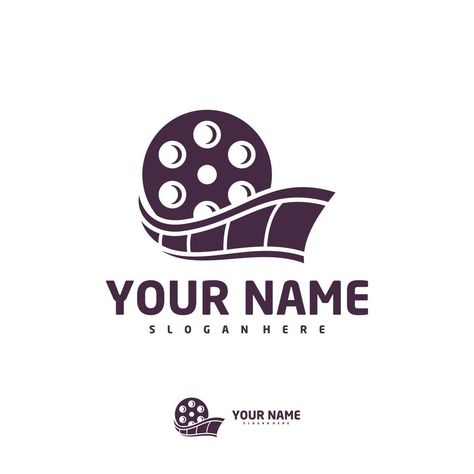 Film Logo Design Creative, Cinema Logo Design, Film Production Logo, Cinema Logo, Theatre Logo, Film Logo, Film Icon, Creative Logo Design, Film Strip