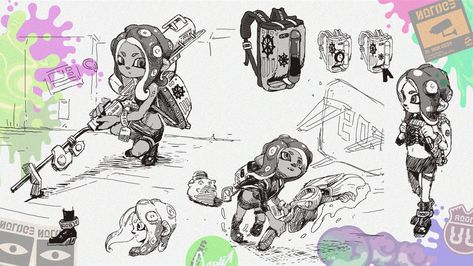 Live from Squid Research Lab — The protagonist of Splatoon 2: Octo Expansion is a... Octo Expansion, Agent 8, Game Concept Art, Game Concept, Game Character Design, Cute Pokemon, Splatoon, Game Character, The Expanse