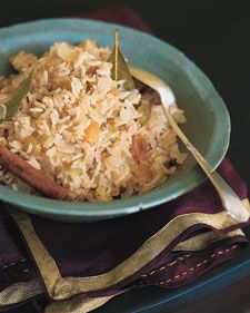 Basmati rice has a sweet, nutty flavor; in Hindi, the word basmati means "queen of fragrance." Perfect White Rice, Perfect Brown Rice, Raisins Recipe, White Rice Recipes, Rice On The Stove, Raisin Recipes, Martha Stewart Recipes, Golden Raisins, Basmati Rice