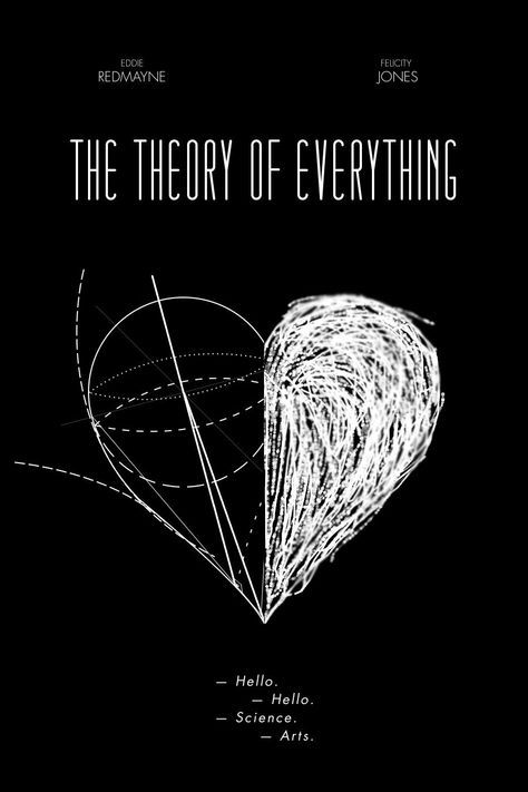 Theory Of Everything, The Theory Of Everything, Peace Poster, Cinema Design, I Love Cinema, Minimal Poster, Minimal Movie Posters, Movie Posters Design, Love Film