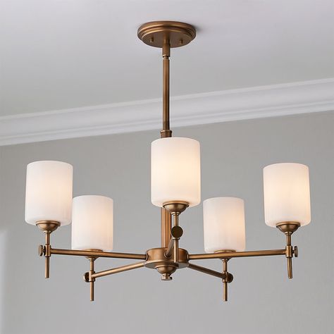 Jerdora Opal Glass Chandelier - 5 Light - Shades of Light Transitional Chandelier Dining Room, Vintage Chandelier Dining Room, Dining Room Table Light Fixture, Dining Room Table Light, Dining Table Pendant Light, Bronze Light Fixture, Antique Brass Lighting, Transitional Chandelier, Shade Chandelier