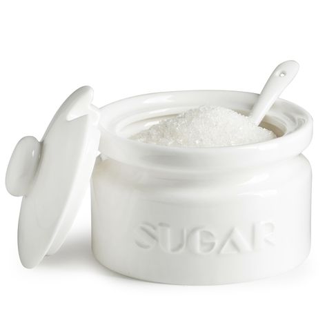 PRICES MAY VARY. PERFECT SIZE FOR MULTIPLE USE - Available in 10 oz and 13 oz sizes to meet your daily sugar needs. You can use this sugar jar to store a variety of seasonings, such as sugar, salt, spices, creamer, pepper, MSG, garlic paste, ketchup, loose tea, oil, honey, and more PRO-GRADE CERAMIC - Our sugar bowl is made of sturdy and long-lasting ceramic, lead-free, cadmium-free, and scratch-resistant. It is easy to clean, the ceramic glaze is smooth and not easy to stick, and it is safe in Coffee Bar Countertop, Neutral Kitchen Decor, Bar Countertop, Kitchen Coffee Bar, Sugar Dispenser, White Canisters, Modern Farmhouse Kitchen Decor, Sugar Storage, Sugar Container