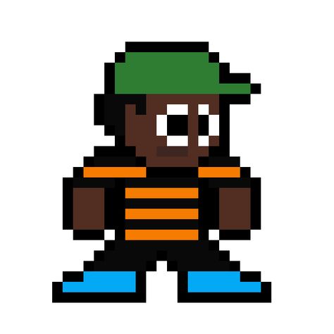 Rapper Pixel Art, Pixel Art Tyler The Creator, Tyler The Creator Perler Beads, Tyler The Creator Pixel Art, Pony Bead Crafts, Art Pixel, Pearl Beads Pattern, Easy Pixel Art, Pixel Drawing