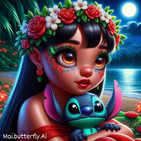 The lovely best friends Lilo and stitch 🌺💚 . . . . . . . . . #AI #aiart #artist #digitalart #art #artoftheday #digitaldrawing #fantasy #digitalpainting #fantasyart #disney #disneyworld #liloandstitch Lilo And Stitch Anime, Lilo And Stitch Character Design, Nani Lilo And Stitch Fanart, Lilo And Stitch Illustration, Lilo And Stitch Movie Poster, Lilo And Stitch Characters, Stitch Character, Stitch Disney, New Artists