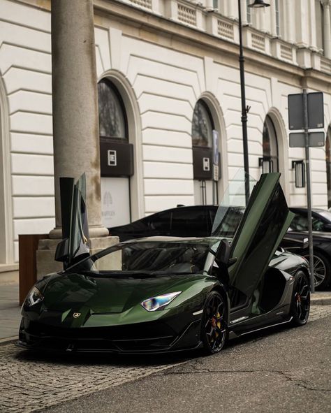 Lamborghini Aventador Super Veloce Jota painted in Verde Ermes  Photo taken by: @warsawsupercars1 on Instagram Mustang Car Aesthetic, Teal Car, 2022 Ford Mustang, Green Lamborghini, 2023 Ford Mustang, Carros Lamborghini, Cool Truck Accessories, Mustang Car, Dream Cars Bmw