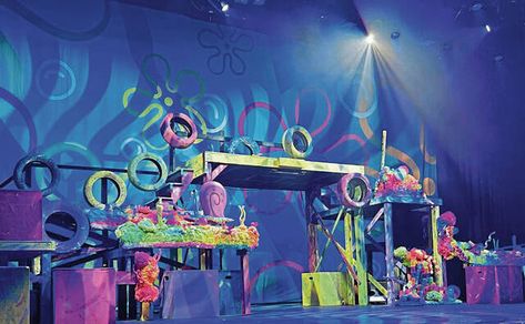 Tech Theatre, Spongebob Musical, Sponge Bob, Set Design, Volcano, Pineapple, Design Ideas, Musical, Drama