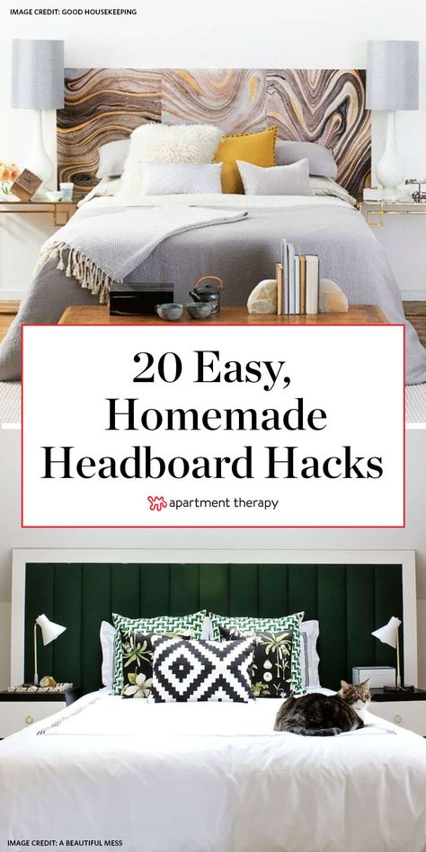 Homemade Headboard, Bed Headboard Ideas, Cheap Headboard, Homemade Headboards, Make Your Own Headboard, Cozy Bedroom Lighting, Creative Headboard, Diy Bed Headboard, Simple Headboard