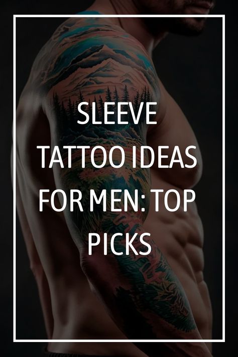 Sleeve Tattoo Ideas for Men: Top Picks Cool Men Sleeve Tattoo, Half Of Sleeve Tattoo Men, Guy Sleeve Tattoos Ideas For Men, Men Tattoo Ideas American Traditional, Men's Tattoo Arm Sleeve, Best Arm Sleeve Tattoos For Men, Mandala Tattoos Mens, Man Tattoo Arm Sleeve Unique Designs, Christian Tattoos For Men Sleeve