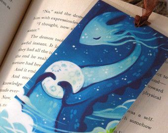 This item is unavailable Mermaid Paintings, Guardian Of The Moon, Tattoo Mermaid, Moon Dragon, Dragon Bookmark, Art Vampire, Unique Bookmarks, Dengeki Daisy, Holographic Print