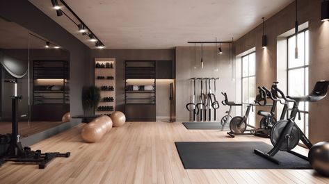 Dream Home Gym Luxury Fitness Rooms, Basement Home Gym, Home Gym Mirrors, Home Gym Ideas, Dream Home Gym, Basement Home, Gym Mirrors, Basement Gym, Motivational Decor