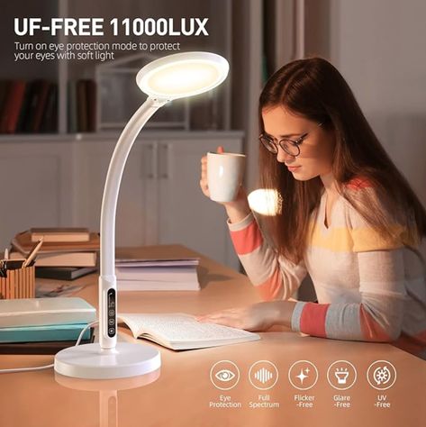 Our UV-free, 11,000 Lux light therapy lamps boost energy, focus, and mood. With 10 brightness levels and 5 color settings, they help relieve eye strain and improve sleep. Perfect wellness gift!
 
#LightTherapy #NaturalLight #UVFree #WellnessGift #MoodBoost #SleepBetter #FocusBetter #EyeHealth #EnergyBoost #HealthyLiving #Rejuvenation #CustomBrightness #WellnessLamp #HealthyHabits #GiftIdeas Sunlight Lamp, Light Therapy Lamps, Modern Standing Lamps, Industrial Modern Design, Light Therapy Lamp, Therapy Lamp, Corner Lamp, Remote Control Light, How To Focus Better