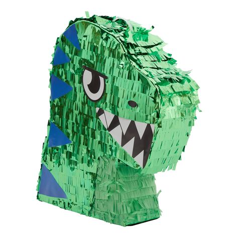 Small T-Rex Themed Dinosaur Pinata for Kids Birthday Party, Green Foil, 11 x 13 x 3 In - Walmart.com Dinosaur Pinata, Dino Decorations, Dinosaur Party Decorations, Dinosaur Party Supplies, Dinosaur Birthday Party Decorations, Dinosaur Themed Birthday Party, Dino Birthday Party, Pool Party Decorations, Dino Birthday