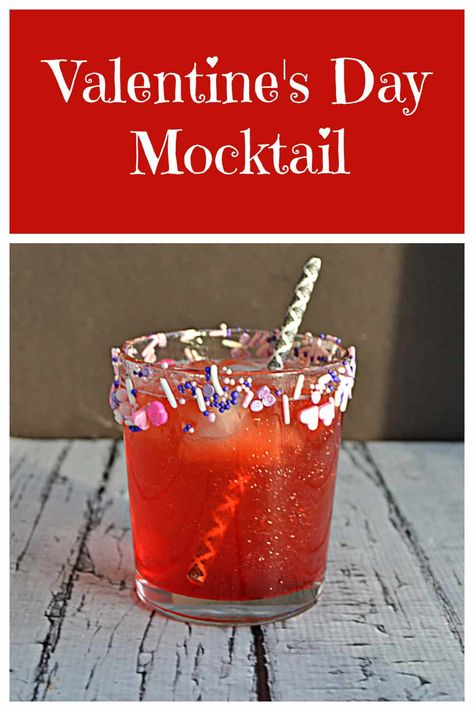 Valentine's Day Mocktail Celebrate Valentine's Day or any other day with this fun, berry flavored mocktail. Add sprinkles on the rim for kids or edible glitter for a sparkling drink for adults. #mocktail #valentinesday #galentinesday #berries #drinks | Drink Recipes | Galentine's Day Recipes | Mocktail Recipes | Valentine's Day Recipes Drinks With Edible Glitter, Party Planning Food, Hot Coffee Drinks, Romantic Dinner Ideas, Mocktail Drinks, Fun Valentines Day Ideas, Valentines Day Recipes, Valentine's Day Chocolate, Chocolate And Strawberry