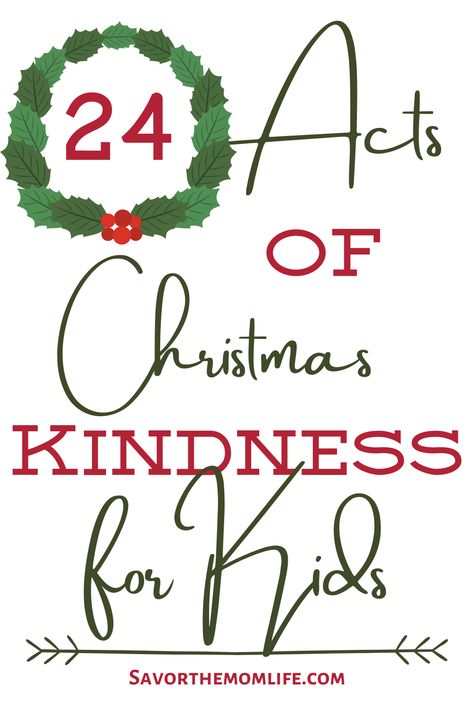 25 Acts Of Kindness Christmas Kids, Kindness Countdown To Christmas, Acts Of Kindness For Kids Christmas, Advent Kindness Calendar For Kids, 15 Days Of Kindness Christmas Classroom, Christmas Kindness Activities, Symbols Of Christmas For Kids, Christmas Giving Ideas Acts Of Kindness, Kindness Advent Calendar Kids