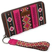 Credit Card Holder Wallet, Western Buckles, Canvas Wallet, Rfid Wallet, Aztec Pattern, Wristlet Wallet, Card Holder Wallet, Wallet Fashion, Credit Card Holder