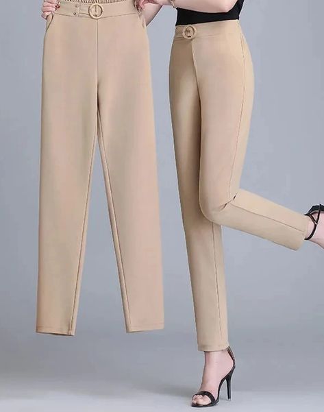 Product id: 1005004382986107 Silk Harem Pants, White Pants Women, High Waist Pants, Silk Pants, Loose Pants, Style Office, Ankle Length Pants, Casual Trousers, Office Lady