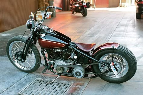 Harley Knucklehead, Harley Davidson Knucklehead, Harley Bobber, Bobber Bikes, Classic Harley Davidson, Harley Davidson Chopper, Bike Exif, Chopper Bobber, Born Free