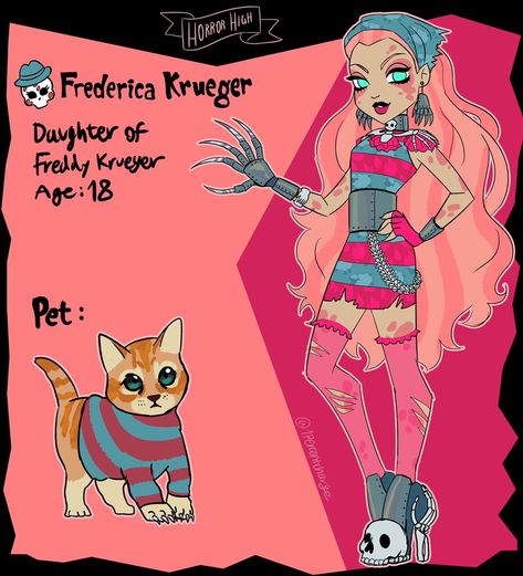 Horror High, Doll Customization, Different Drawing Styles, Horror Villains, Halloween Characters, Spooky Art, Personajes Monster High, Ange Demon, Horror Monsters