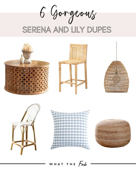 8 GORGEOUS Serena and Lily Dupes for Your Home Serena And Lilly, Restoration Hardware Cloud, Coastal Chic Decor, Home Decor Pieces, Upscale Furniture, Drum Coffee Table, New Home Decor, Serena And Lily, Outdoor Stools