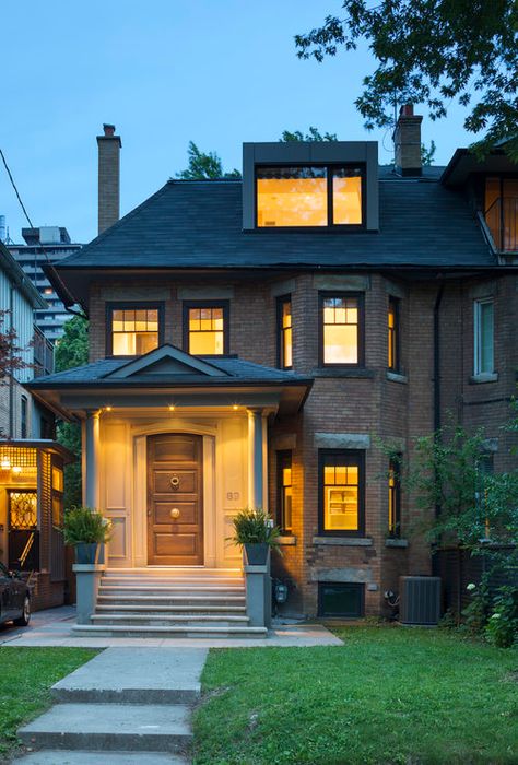 A Room with a View — Derek Nicholson  Architect: Superkul  Location: Toronto, Ontario, Canada  Photographer: Tom Arban Canadian House, Toronto Houses, A Room With A View, Modern Townhouse, Canada House, Watercolor Architecture, Room With A View, Beautiful Vacations, Interior Design Magazine