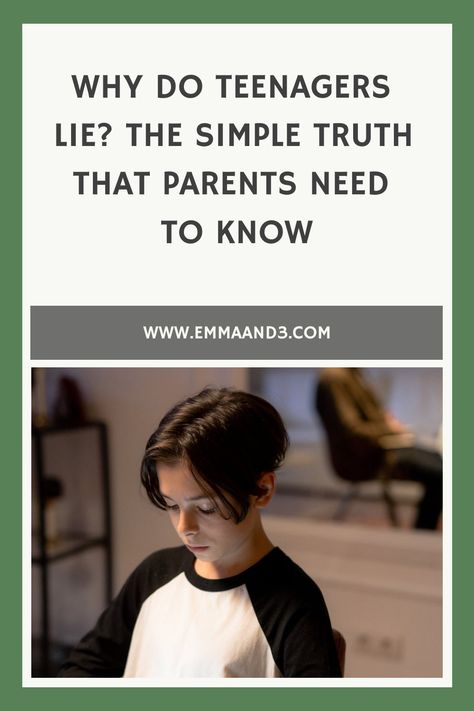 Why do Teenagers Lie? The Simple Truth that Parents Need to Know Lies Hurt, Wellbeing Activities, Things To Do With Boys, Parenting Teenagers, Developmental Stages, Family Rules, Emotional Wellbeing, Emotional Regulation, Make Good Choices