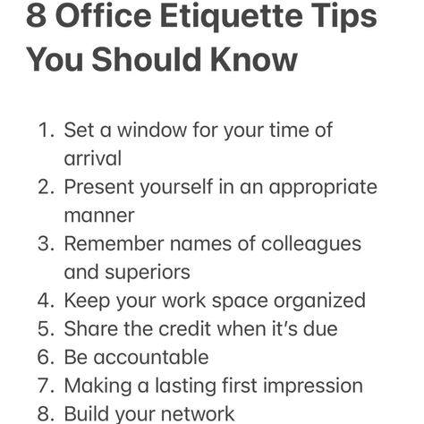 Tips to improve your office etiquette👨‍💻 #recruitingisfun #superconnectors #leapyear #officeetiquette Office Etiquette, Work Etiquette, Phone Etiquette, Leap Year, Work Space Organization, Work Ideas, Improve Yourself, Career