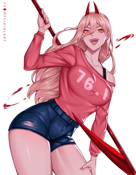 ArtStation - [Chainsaw Man] Power Fanart, JV Chainsaw Man Power Fanart, Power Fanart, Chainsaw Man Power, Bob Marley Art, Power Wallpaper, Female Artwork, Love Couple Wallpaper, Cartoon Character Pictures, Funny Prank Videos