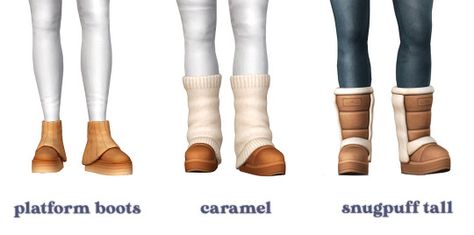 Sims 3, Winter Shoes, Platform Boots, Sims 4, Work On, Caramel, Boots