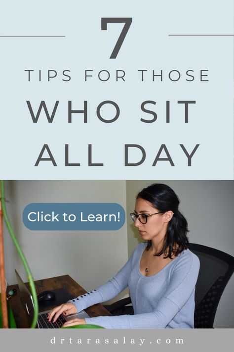 How To Sit At A Desk All Day - Tips for sitting and sitting posture How To Sit Properly, Desk Posture, How To Relax Yourself, Shoulder Tension, Heart Diet, Live A Healthy Lifestyle, Desk Job, Upper Back Pain, Body Posture