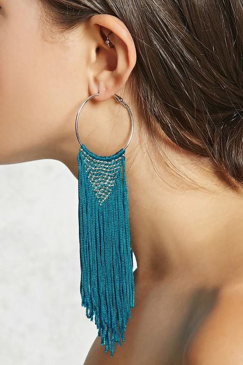 Fringe Hoop Earrings, Diy Leather Earrings, Braid Jewelry, 3d Printed Jewelry, Art And Craft Videos, Funky Earrings, Macrame Earrings, Unicorn Print, Homemade Jewelry