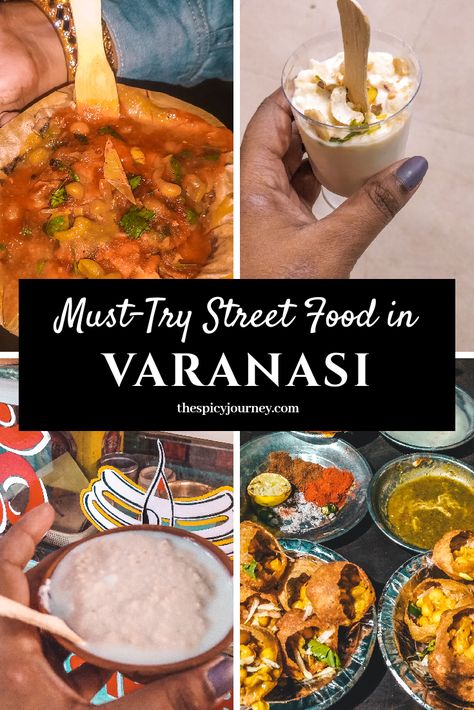 Take a look at this street food guide to Varanasi, India. While the city is known for the Varanasi ghats and the Varanasi temples, there's a lot more to the city than just that. This Varanasi food guide lists some of the popular Varanasi street food that you must try on your next visit to the ancient holy city! #varanasi #india #food #travel Varanasi Food, Veg Momos, North Indian Recipes, Fast Food Items, India Food, Indian Street Food, Exotic Food, Food Places, Indian Food Recipes Vegetarian