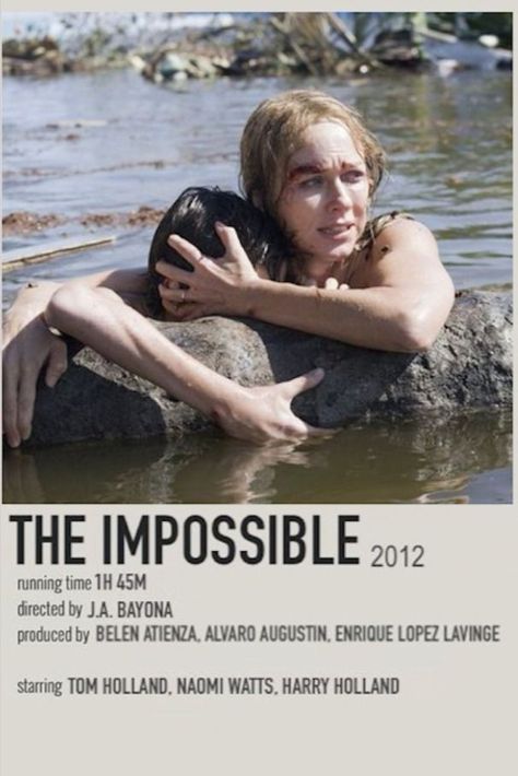 Polaroid poster of the 2012 film, The Impossible. The Impossible Movie, Polaroid Poster, I Love Cinema, The Impossible, About Time Movie, Film Movie, Poster Wall, Polaroid Film, Favorite Movies