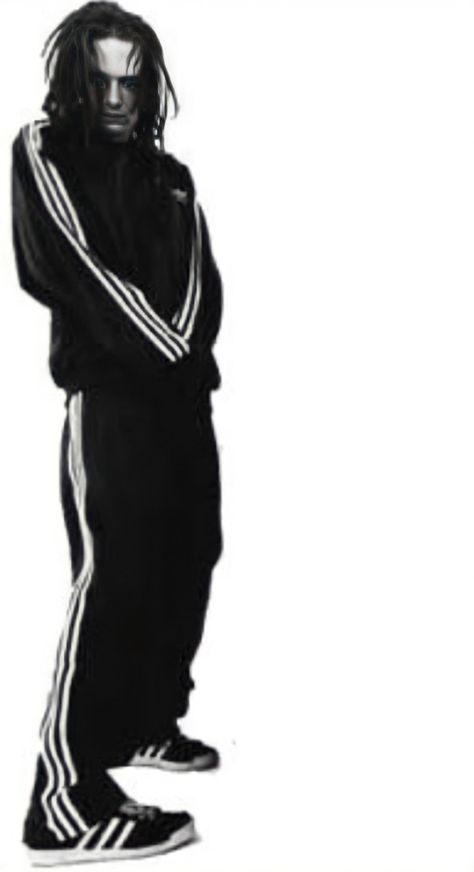 Johnathan Davis Outfits, Jonathan Davis Black And White, Jonathan Davis Adidas Tracksuit, Jonathan Davis Tracksuit, Jonathan Davis 2000s, Johnathan Davis’s, Nu Metal Outfit Men, Jonathan Davis Outfit, Jonathan Davis Adidas