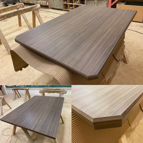 Corner Display, Walnut Grove, Bathroom Countertops, Wood Laminate, Celebrity Houses, Wood Dining Table, Beveled Edge, Pallet Coffee Table, Inspired Homes