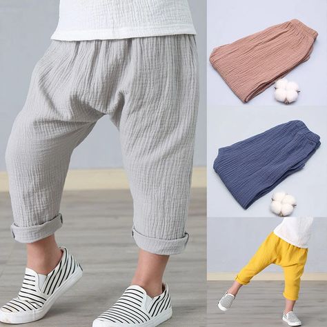 Boys Linen Pants Summer 1 6year Baby Girl Pant Solid Color Linen Children Pants Cotton Linen Pants for Boys Harem Pants for Kids|Pants| - AliExpress Boys Linen Pants, Kids Pants Boys, Linen Harem Pants, Baby Boy Pants, Boys Fits, Kids Wardrobe, Baby Pants, Kids Pants