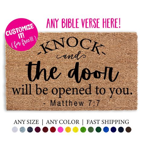 Personalized door mats