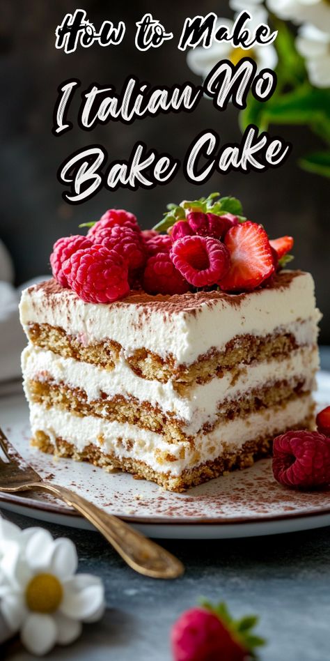 Italian No Bake Cake No Bake Cake Recipe, Baked Cake, Key Lime Cheesecake, Bake Cakes, Lime Cheesecake, Bake Cake, Layered Desserts, Cake Baking Recipes, Cheesecake Factory