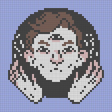 Alpha pattern #150074 | BraceletBook Pierce The Veil Alpha Pattern, Crochet Tapestry Album Cover, Hozier Alpha Pattern, Band Alpha Pattern, Album Cover Pixel Art Grid, Album Cover Crochet Grid, Album Alpha Pattern, Alpha Patterns Simple, Album Cover Alpha Pattern