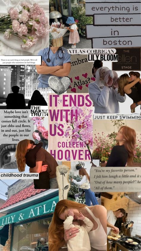 It ends with us Colleen hoover #itendswithus #itendswithusbook #itendswithuscolleenhoover Colleen Hoover All Your Perfect, It Begins With Us Colleen Hoover, It Ends With Us Collage, Coolen Hoover, It Ends With Us Aesthetic, It Ends With Us Book, Colleen Hoover Quotes, Bookstagram Ideas, Youre My Favorite Person