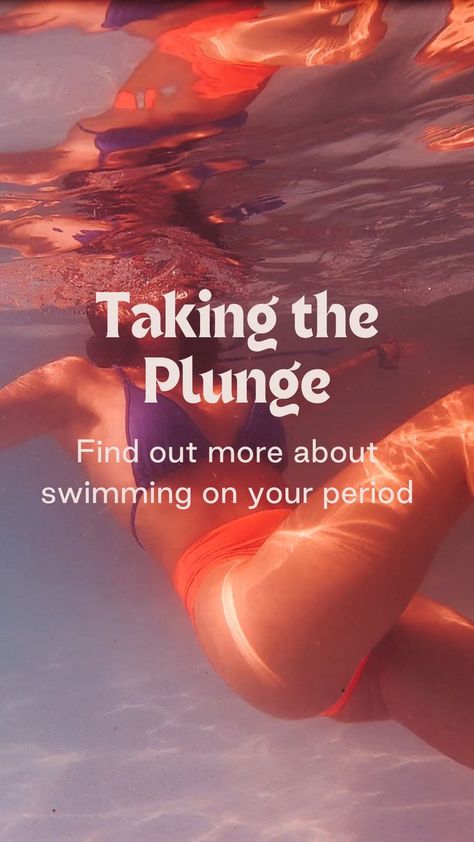 Find out more about swimming on your period How To Go Swimming On Your Period, Tips For Swimming On Your Period, Period Swimming Hacks, How To Swim On Your Period, How To Shorten Your Period, How To Stop Period, Period Swimwear, Pool Hacks, Period Hacks