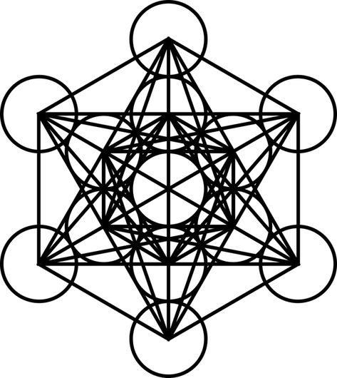 El Cubo de Metatron - Significado y Beneficios - Geometria Sagrada Archangel Metatron, Sacred Geometry Tattoo, Metatron's Cube, Sacred Geometry Symbols, Muster Tattoos, Geometry Tattoo, Platonic Solid, Metatrons Cube, Occult Symbols