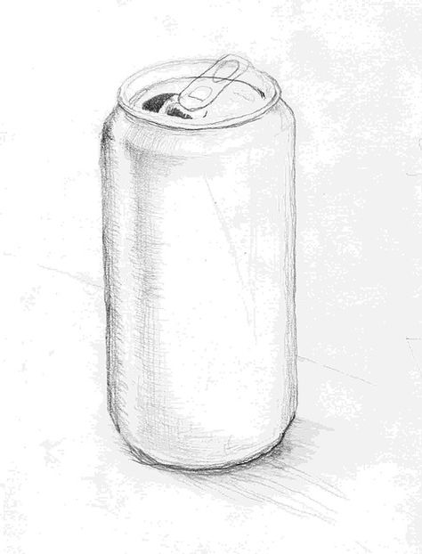 Free Image on Pixabay - Tin Can, Sketch, Pencil Box, Drink Can Sketch, Media Pembelajaran, Simple Flower Drawing, Art Eras, Food Sketch, Object Drawing, Sketch Pencil, Coke Cans, Pencil Box