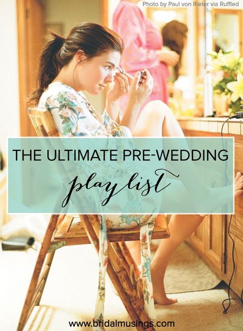 The Ultimate Pre-Wedding Playlist; Songs To Get Ready To Pre Ceremony Music Wedding, Playlist Songs, Wedding Singer, Spotify Songs, Game Wedding, Bridesmaid Duties, Wedding Playlist, Wedding Morning, Romantic Surprise