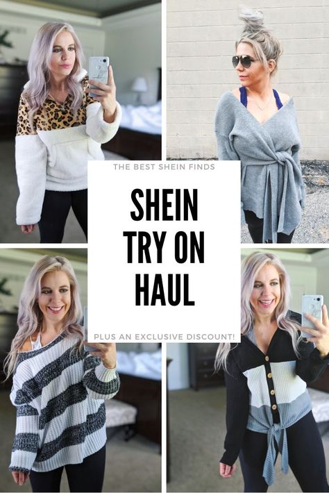 Shein Try On Haul 2019 - Is Shein legit? Shein try on haul featuring the cutest Shein finds for fall and winter 2019, styled by fashion blogger Tricia Nibarger of COVET by tricia. #shein #tryon #haul Best Shein Finds, Fringe Skirt Outfit, Summer City Fashion, Toddler Wearing, Fashion Teenage Girls, Surfer Girl Style, Corporate Attire, Unique Sweaters, Workwear Fashion