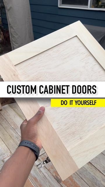 Plywood Cupboard Doors, How To Make Cabinet Doors Diy, Simple Cabinet Doors, Diy Cabinet Doors Easy, Diy Cupboard Doors, Cabinet Door Diy, Cupboard Door Design, Building Cabinet Doors, Making Cabinet Doors