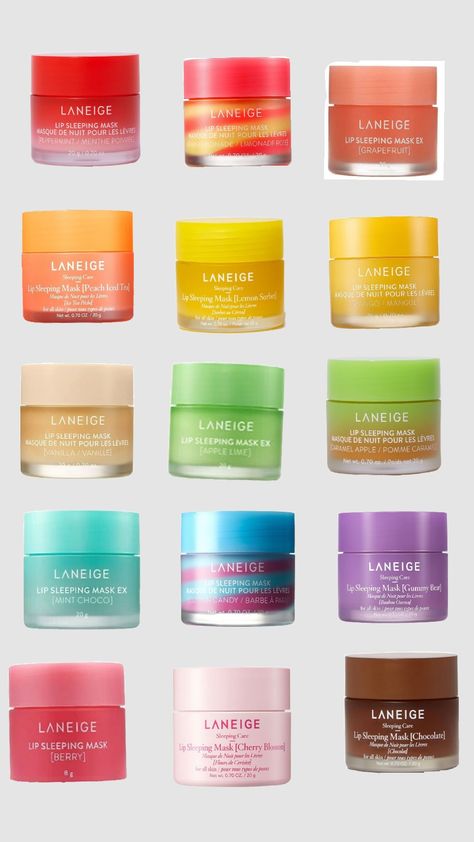 Laneige Lip Sleeping Masks Laneige Lip Sleeping Mask Flavors, Laneige Lip Sleeping Mask Sweet Candy, Langieg Lip Mask, Laneige Eggnog, Laneige Lip Mask Aesthetic, Lainage Lip Mask, Lanage Lip Products, Linage Lip Mask, Lange Lip Mask