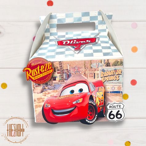 Mcqueen Party, Disney Cars Theme, Pixar Cars Birthday, Cars Party Favors, Party Candy Bags, Disney Cars Party, Disney Cars Birthday, Cars Birthday Party Disney, Car Birthday Theme